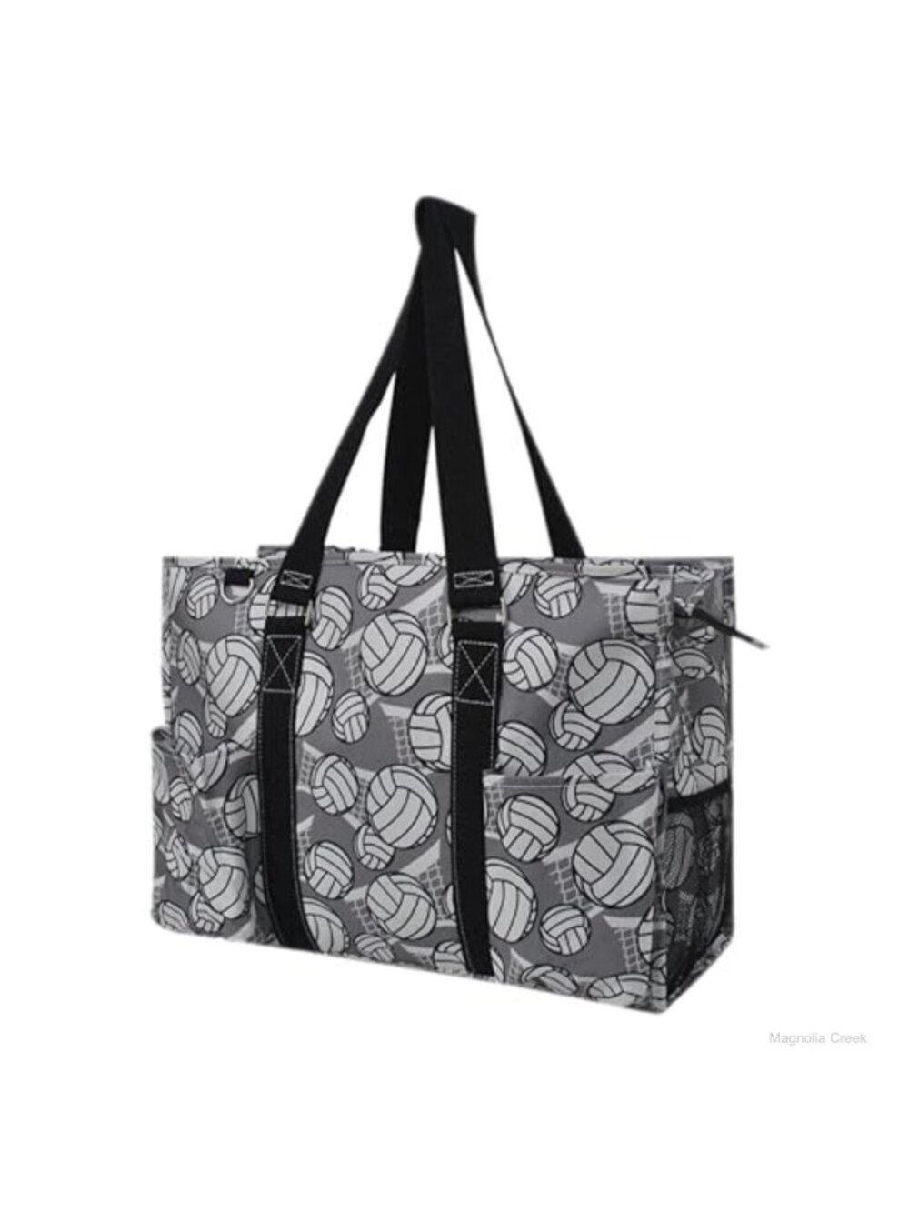 Canvas Work Tote Bag with Pockets Water Resistant Large Travel Nurse Bag